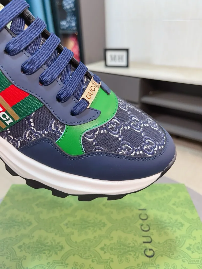 Men's shoes 💰458🌹🌹[GUCCI] Gucci's new lace-up casual men's shoes are on the market first, and the materials and workmanship are superior to all versions on the market. The highest quality shipped first-layer cowhide with imported original perforated materials➕Genuine leather lining, privately molded soft outsole, high foot comfort, imported special materials highlight the brand's unique charm, high-end customization 38-44